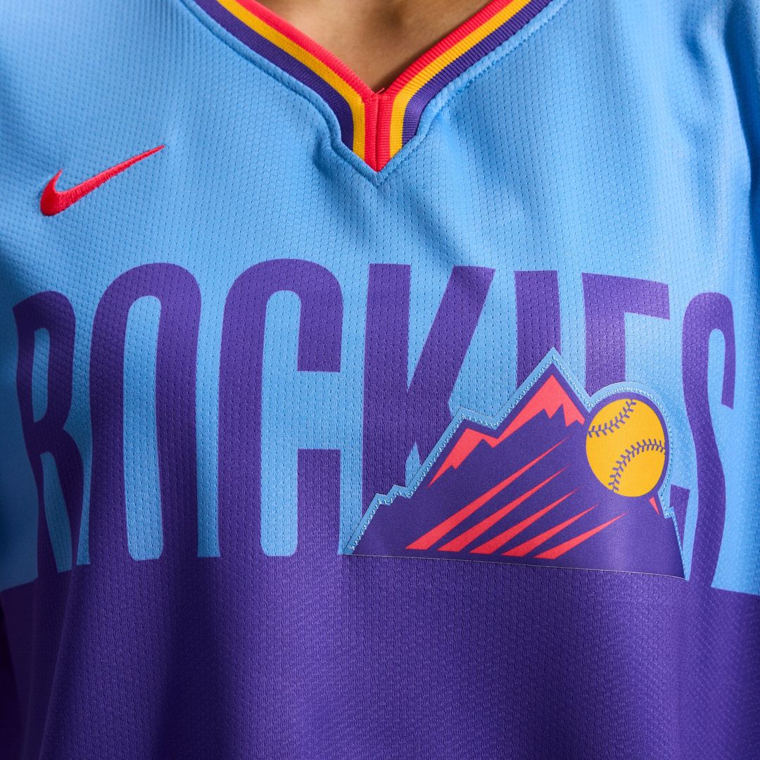 Colorado Rockies Nike Women's 2025 City Connect Limited Jersey - Purple/Light Blue MLB Team Jersey Baseball Fan Apparel