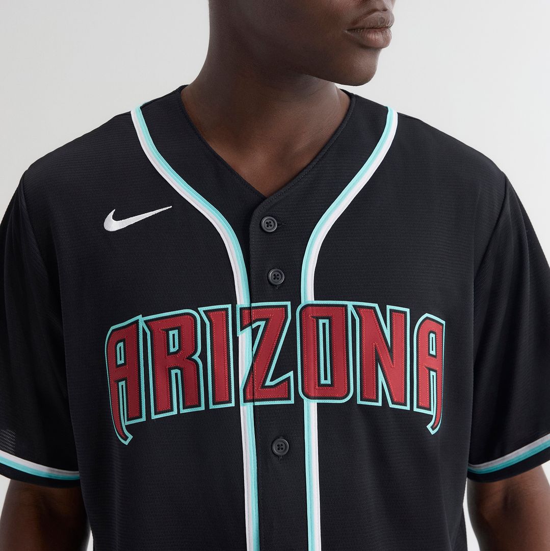 Arizona Diamondbacks Nike Fashion Replica Black Out Jersey MLB Team Jersey Baseball Fan Apparel