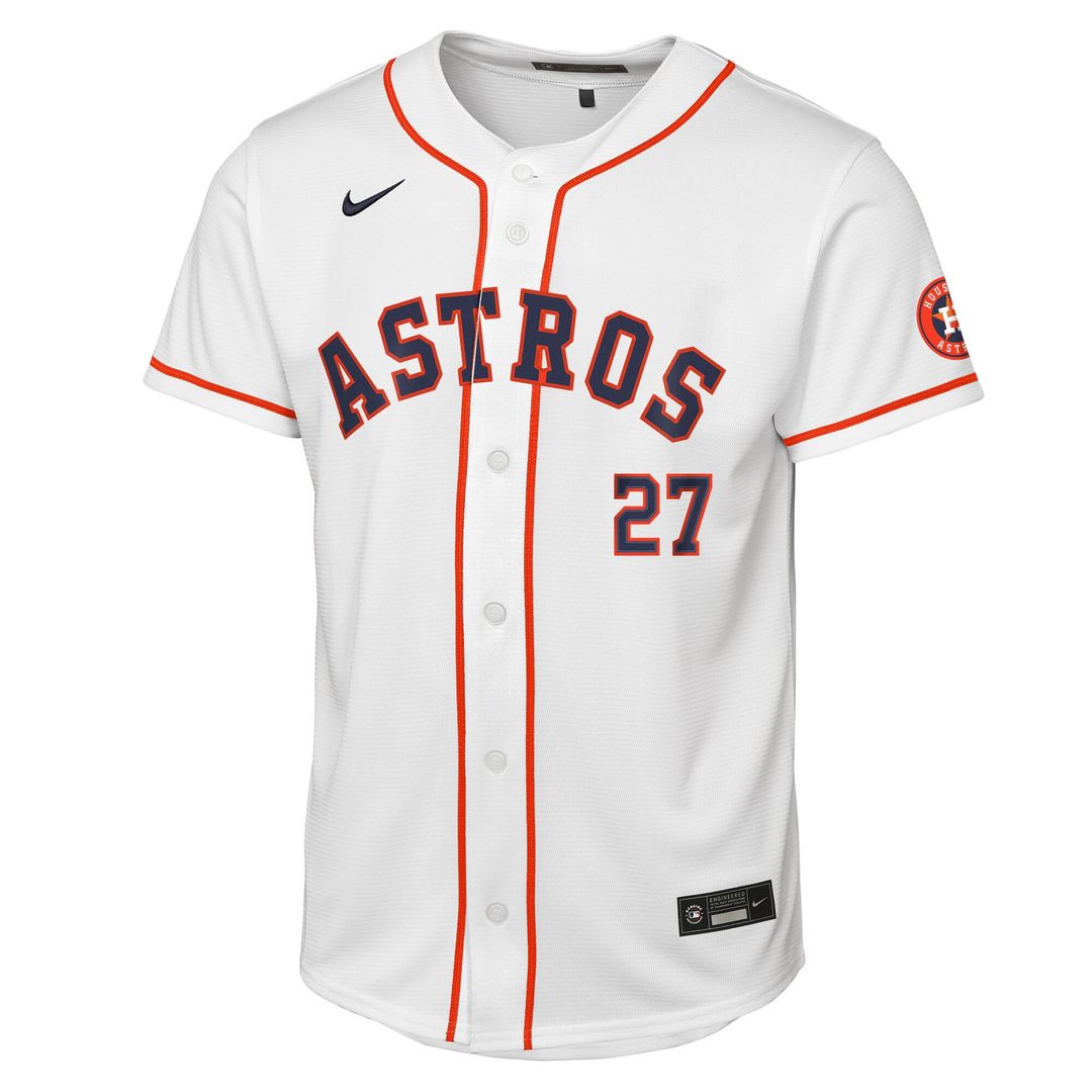 Houston Astros Jose Altuve Nike Youth Home Stadium Jersey - White MLB Team Jersey Baseball Fan Apparel