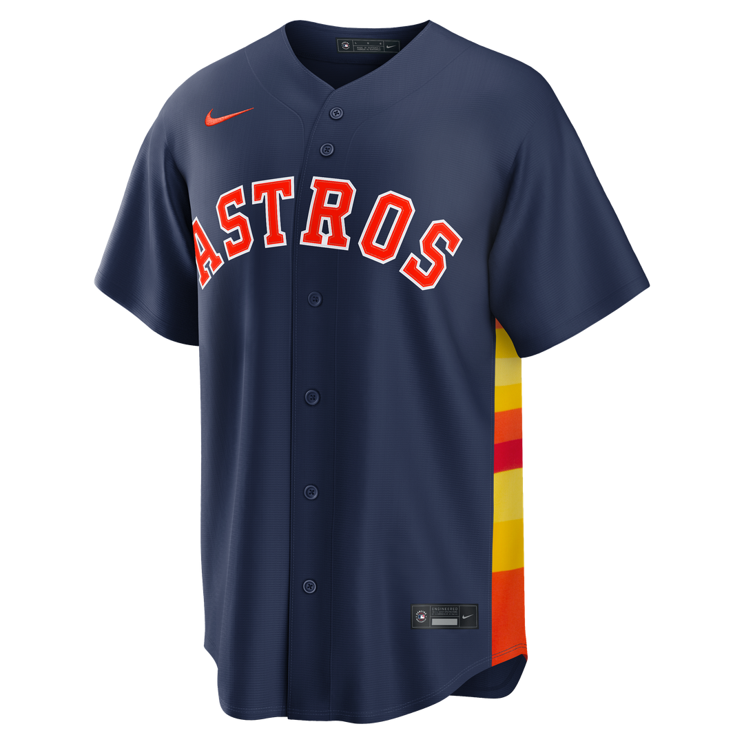 Houston Astros Jose Altuve Nike Alternate 2 Replica Jersey - Navy MLB Team Jersey Baseball Fan Apparel