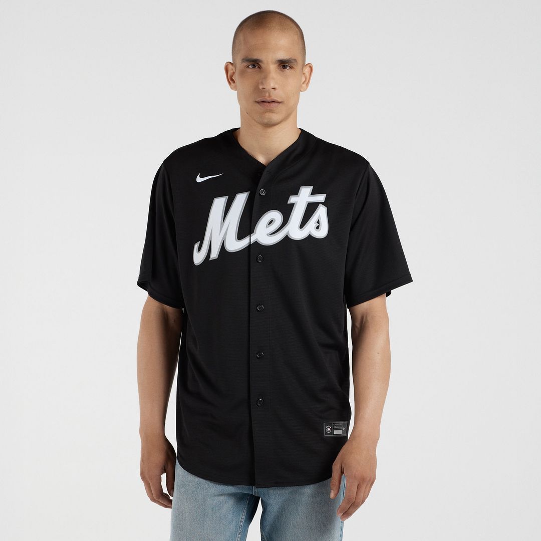 New York Mets Francisco Lindor Nike Replica Player Jersey - Black MLB Team Jersey Baseball Fan Apparel