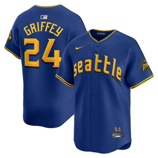 Seattle Mariners Ken Griffey Jr. Nike City Connect Retired Limited Player Jersey - Royal MLB Team Jersey Baseball Fan Apparel