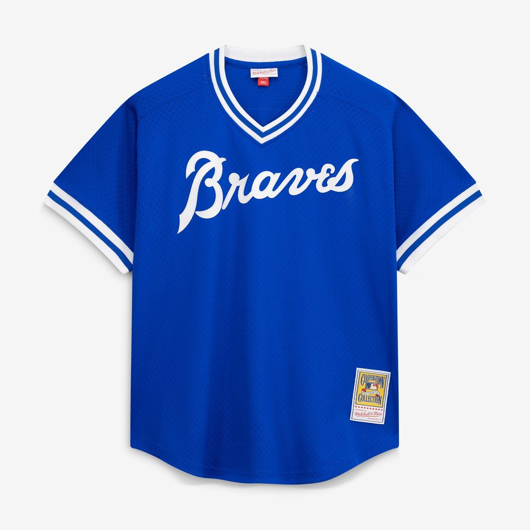 Atlanta Braves Dale Murphy Mitchell & Ness Authentic Batting Practice Jersey - Royal MLB Team Jersey Baseball Fan Apparel