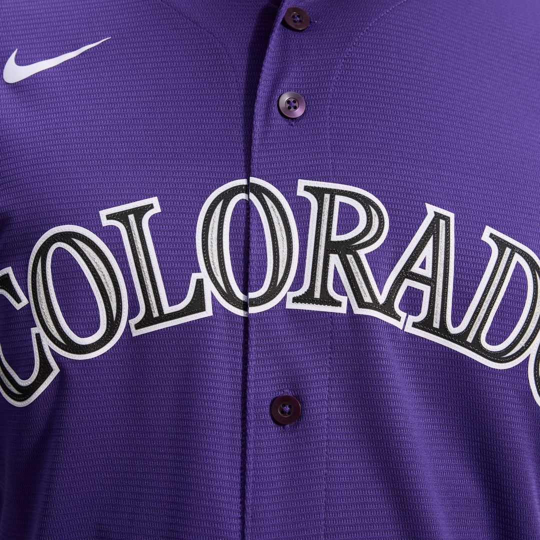 Colorado Rockies Nike Alternate Replica Team Jersey - Purple MLB Team Jersey Baseball Fan Apparel