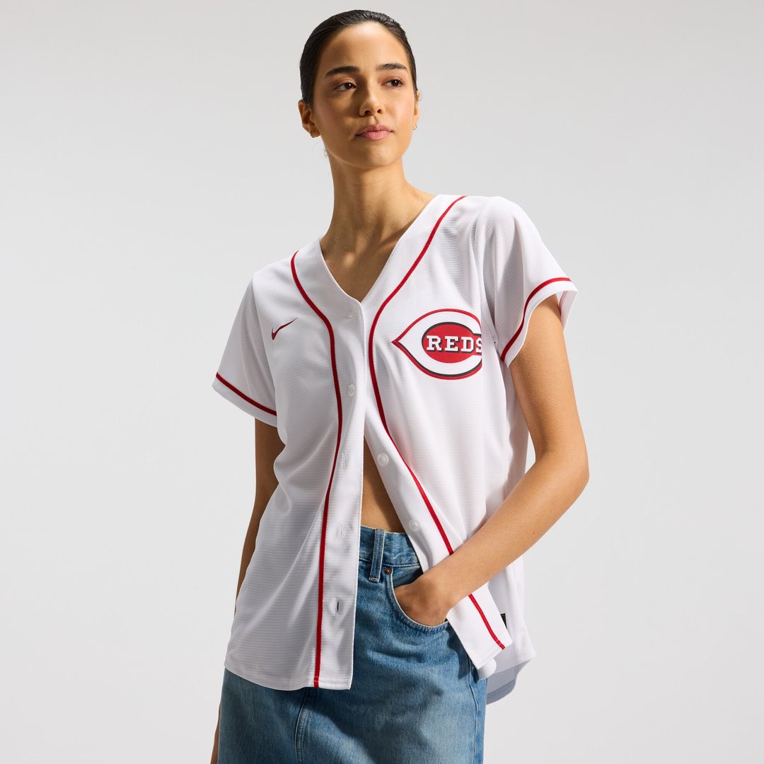Cincinnati Reds Elly De La Cruz Nike Women's Home Replica Jersey - White MLB Team Jersey Baseball Fan Apparel