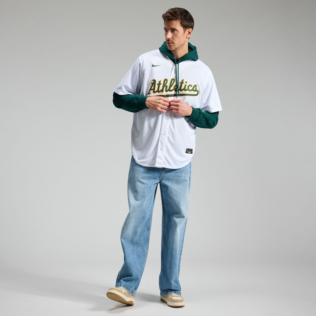 Athletics Nick Kurtz Nike Home Replica Player Jersey - White MLB Team Jersey Baseball Fan Apparel