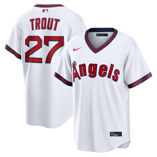 Los Angeles Angels Mike Trout Nike Alternate Replica Jersey - White MLB Team Jersey Baseball Fan Apparel