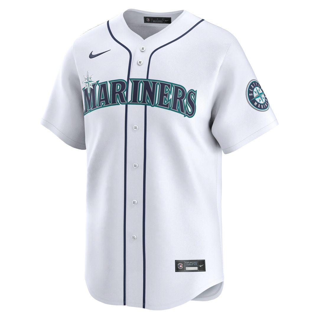 Seattle Mariners Julio Rodríguez Nike Home Limited Player Jersey - White MLB Team Jersey Baseball Fan Apparel