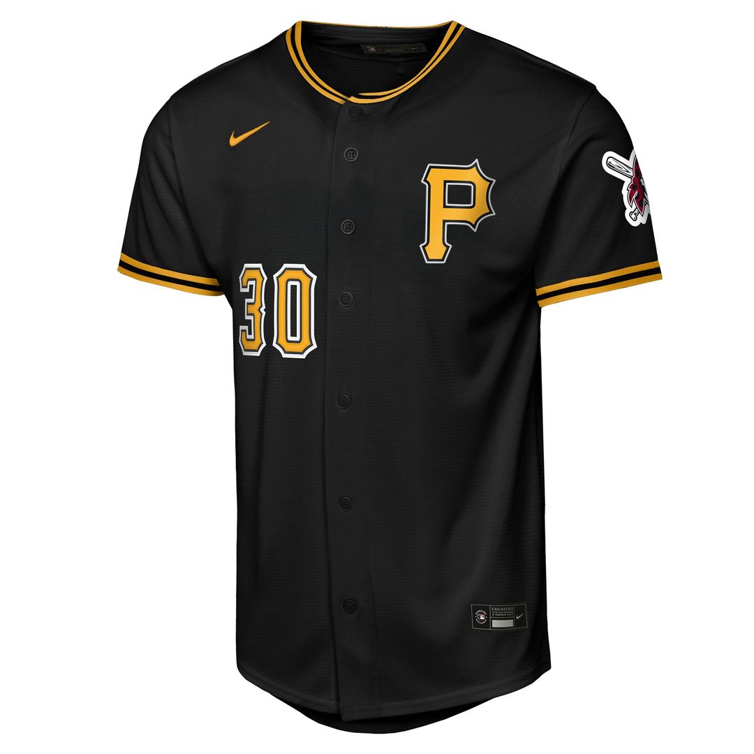 Pittsburgh Pirates Paul Skenes Nike Youth Alternate Stadium Jersey - Black MLB Team Jersey Baseball Fan Apparel