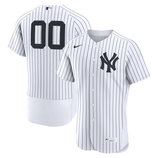 New York Yankees Nike Home Authentic Custom Jersey - White MLB Team Jersey Baseball Fan Apparel