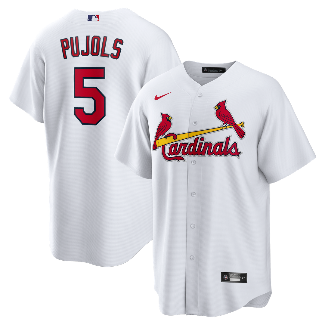 St. Louis Cardinals Albert Pujols Nike Home Retired Player Replica Jersey - White MLB Team Jersey Baseball Fan Apparel
