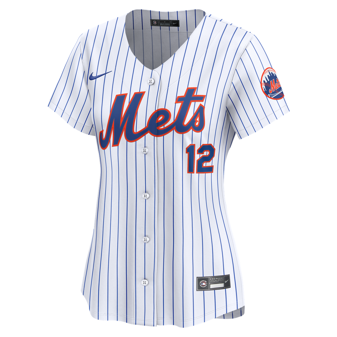New York Mets Francisco Lindor Nike Women's Home Limited Jersey - White MLB Team Jersey Baseball Fan Apparel