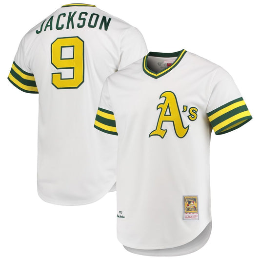 Athletics Reggie Jackson Mitchell & Ness 1972 Cooperstown Authentic Jersey - White MLB Team Jersey Baseball Fan Apparel