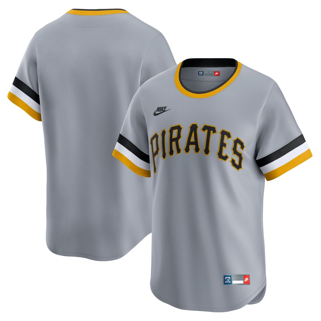 Pittsburgh Pirates Nike Cooperstown Limited Jersey - Gray MLB Team Jersey Baseball Fan Apparel