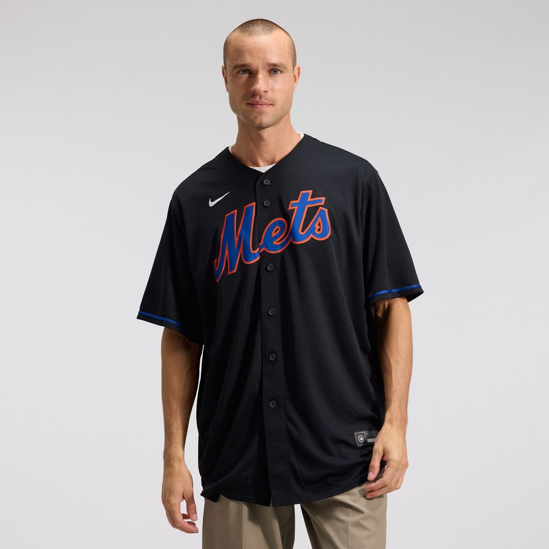 New York Mets Starling Marte Nike Alternate Replica Jersey - Black MLB Team Jersey Baseball Fan Apparel