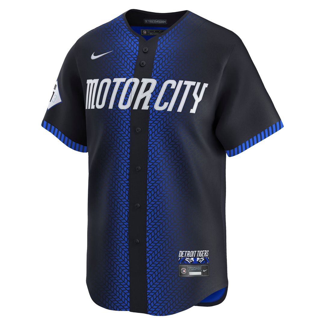 Detroit Tigers Riley Greene Nike City Connect Limited Jersey - Navy MLB Team Jersey Baseball Fan Apparel