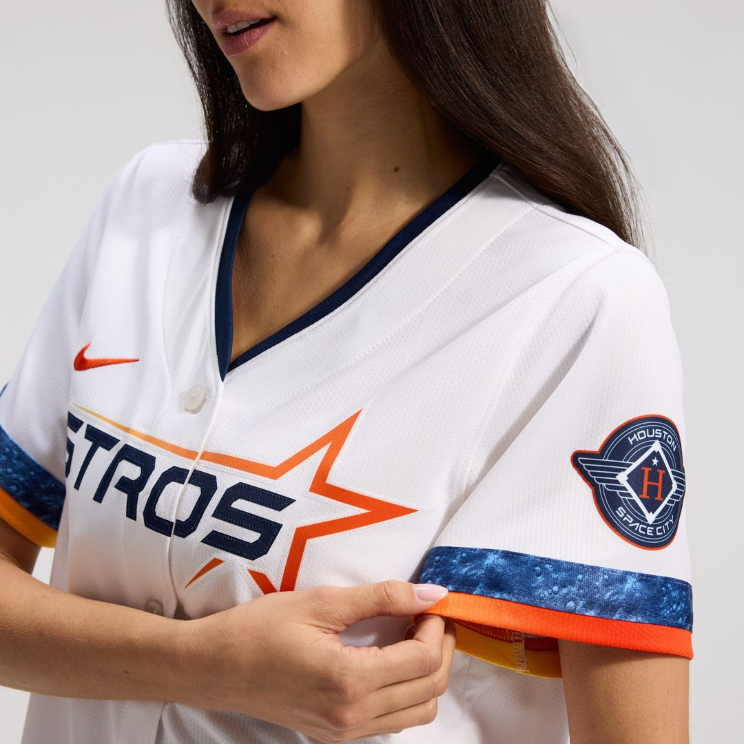 Houston Astros Nike Women's 2025 City Connect Limited Jersey - White MLB Team Jersey Baseball Fan Apparel