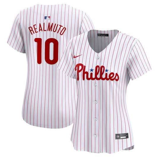 Philadelphia Phillies J.T. Realmuto Nike Women's Home Limited Player Jersey - White MLB Team Jersey Baseball Fan Apparel
