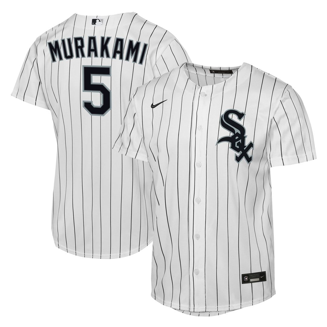 Chicago White Sox Munetaka Murakami Nike Youth Home Replica Jersey - White MLB Team Jersey Baseball Fan Apparel
