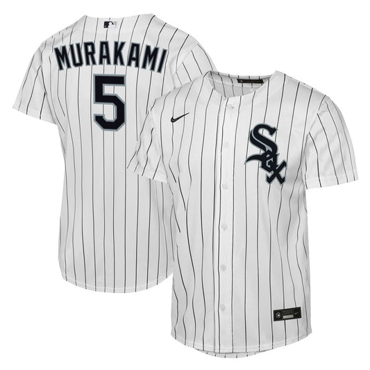 Chicago White Sox Munetaka Murakami Nike Youth Home Replica Jersey - White MLB Team Jersey Baseball Fan Apparel