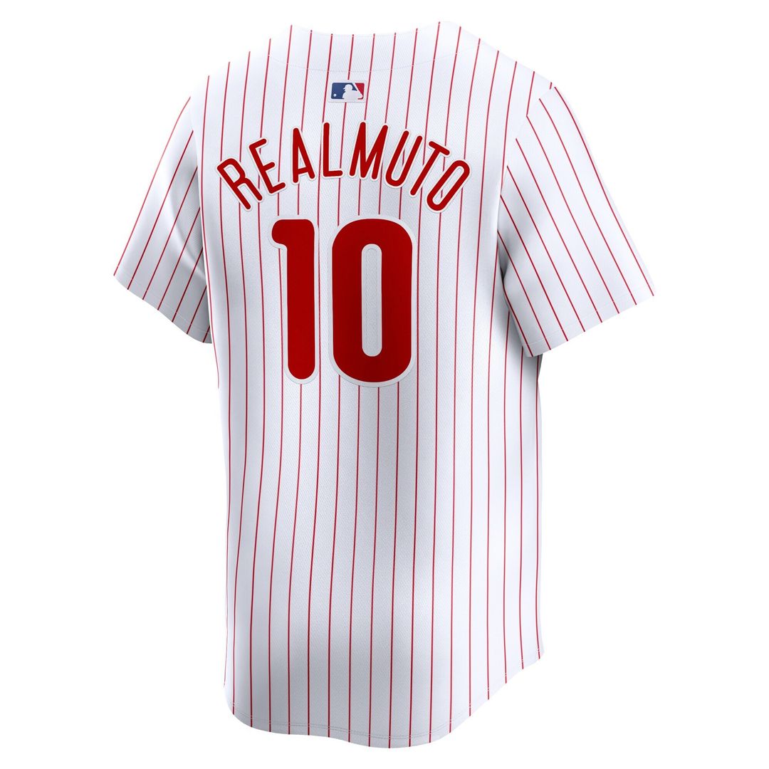 Philadelphia Phillies J.T. Realmuto Nike Home Limited Player Jersey - White MLB Team Jersey Baseball Fan Apparel