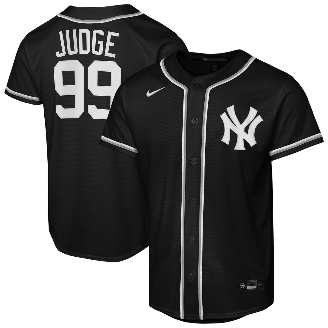 New York Yankees Aaron Judge Nike Youth Fashion Replica Player Jersey - Black MLB Team Jersey Baseball Fan Apparel