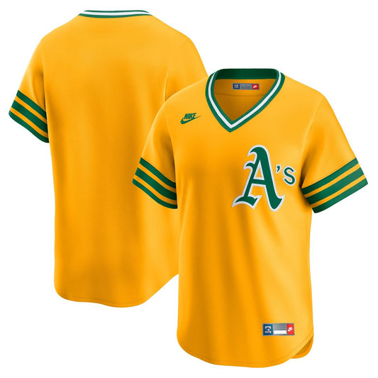 Athletics Nike Cooperstown Limited Jersey - Gold MLB Team Jersey Baseball Fan Apparel