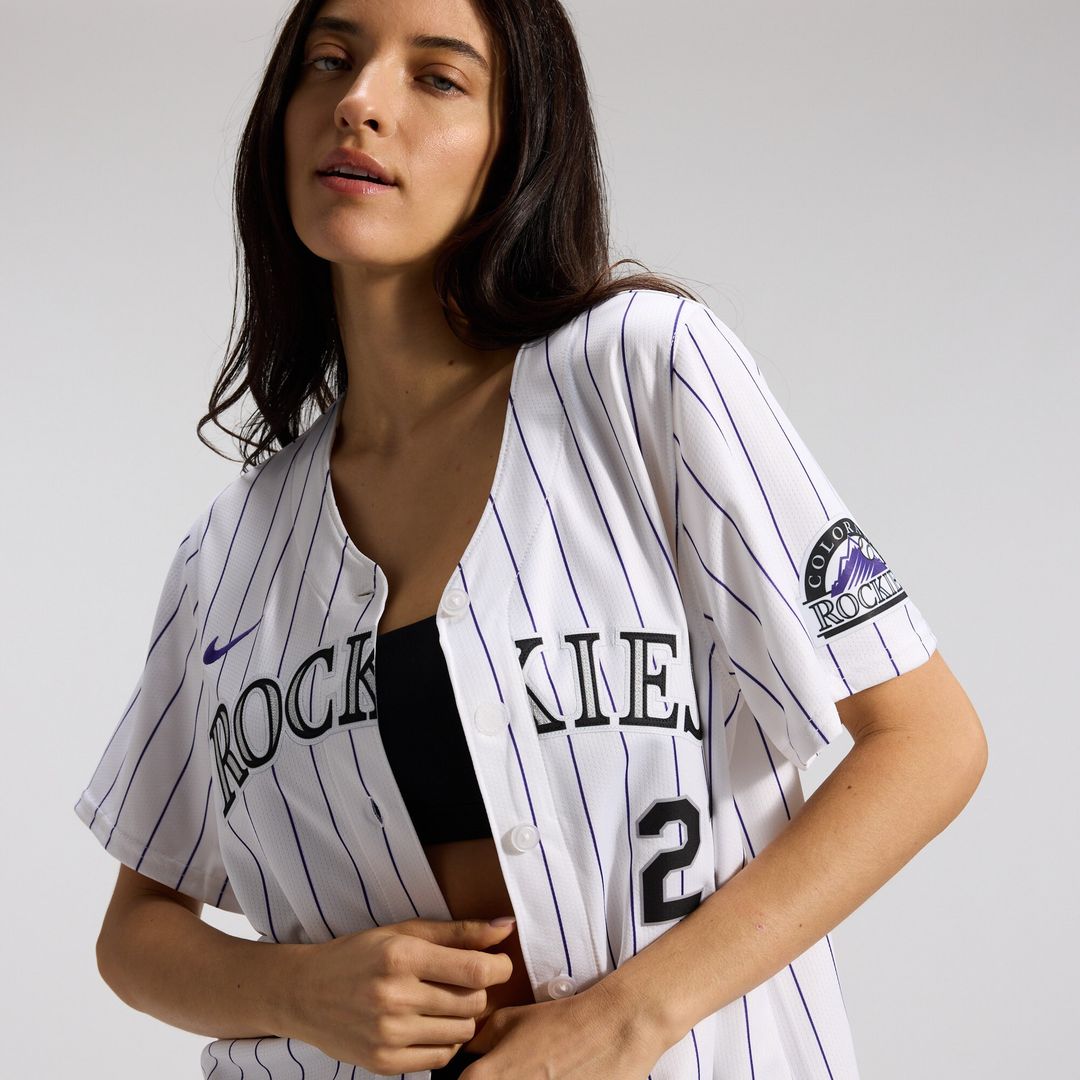 Colorado Rockies Kris Bryant Nike Women's Home Limited Player Jersey - White MLB Team Jersey Baseball Fan Apparel