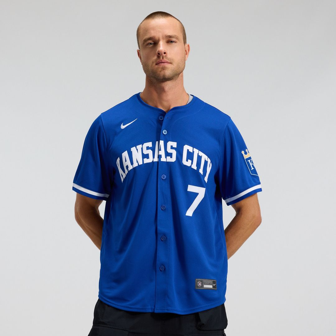 Kansas City Royals Bobby Witt Jr. Nike Alternate 2 Limited Player Jersey - Royal MLB Team Jersey Baseball Fan Apparel