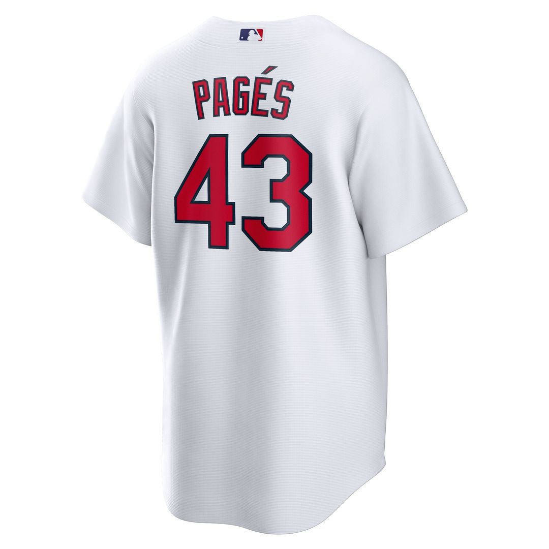 St. Louis Cardinals Pedro Pagés Nike Home Replica Jersey - White MLB Team Jersey Baseball Fan Apparel