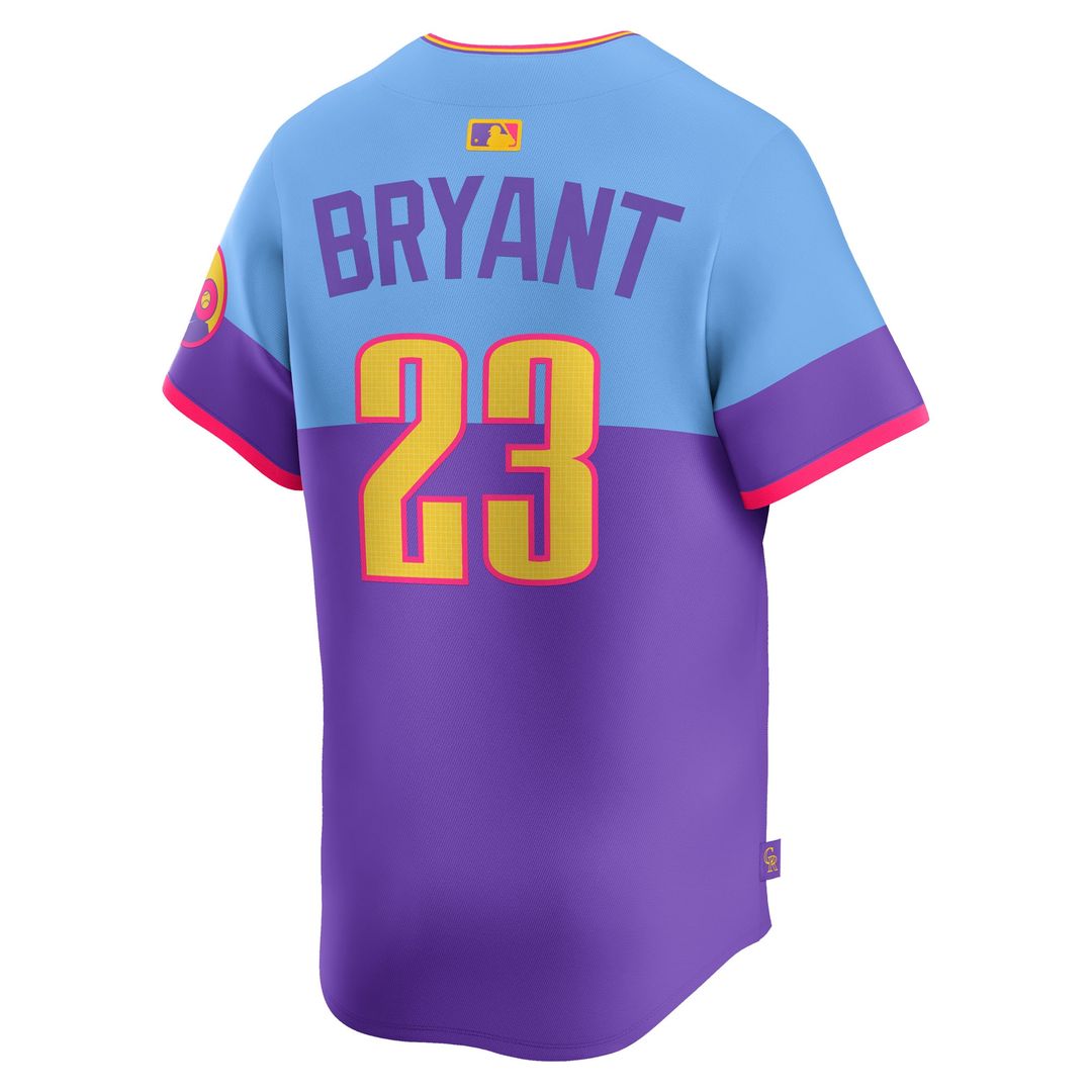 Colorado Rockies Kris Bryant Nike 2025 City Connect Limited Player Jersey - Purple/Light Blue MLB Team Jersey Baseball Fan Apparel