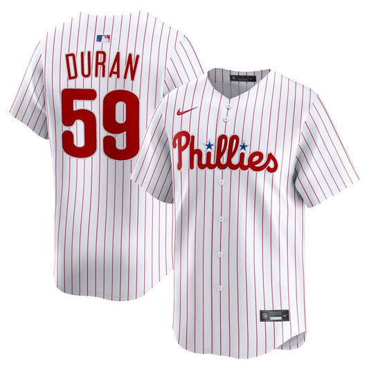 Philadelphia Phillies Jhoan Duran Nike Home Limited Player Jersey - White MLB Team Jersey Baseball Fan Apparel