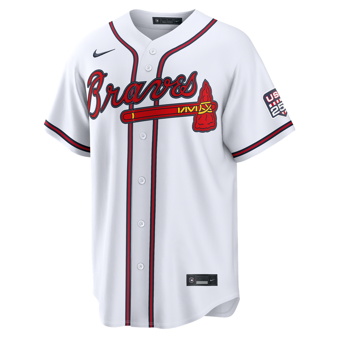 Atlanta Braves Drake Baldwin Nike USA 250 Fourth of July Home Stadium Jersey - White MLB Team Jersey Baseball Fan Apparel