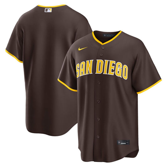 San Diego Padres Nike Road Replica Jersey - Brown MLB Team Jersey Baseball Fan Apparel
