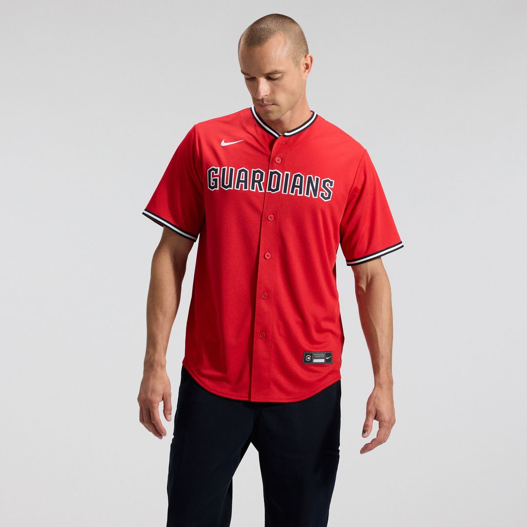 Cleveland Guardians Nike Alternate 2 Replica Jersey - Red MLB Team Jersey Baseball Fan Apparel