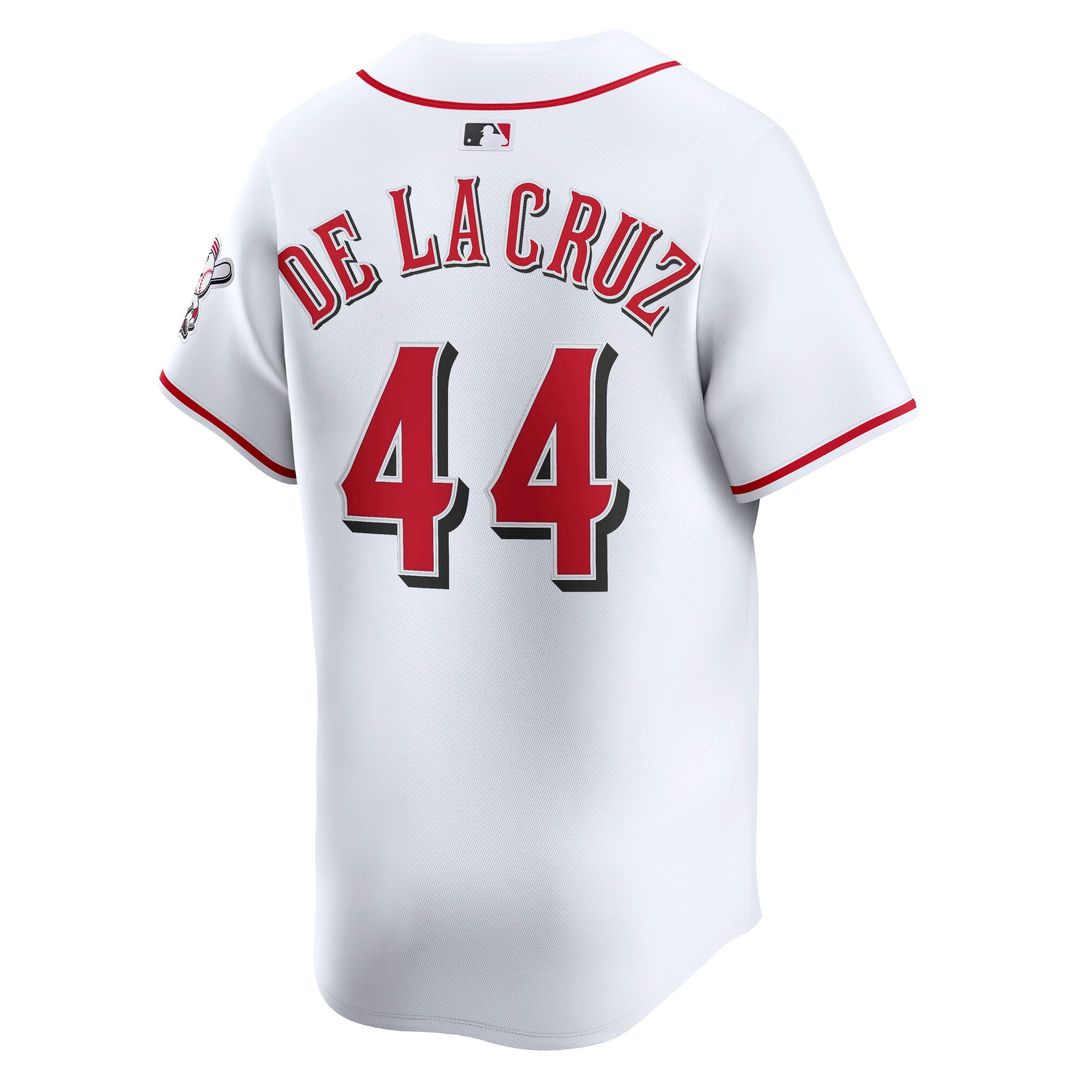 Cincinnati Reds Elly De La Cruz Nike Home Limited Player Jersey - White MLB Team Jersey Baseball Fan Apparel