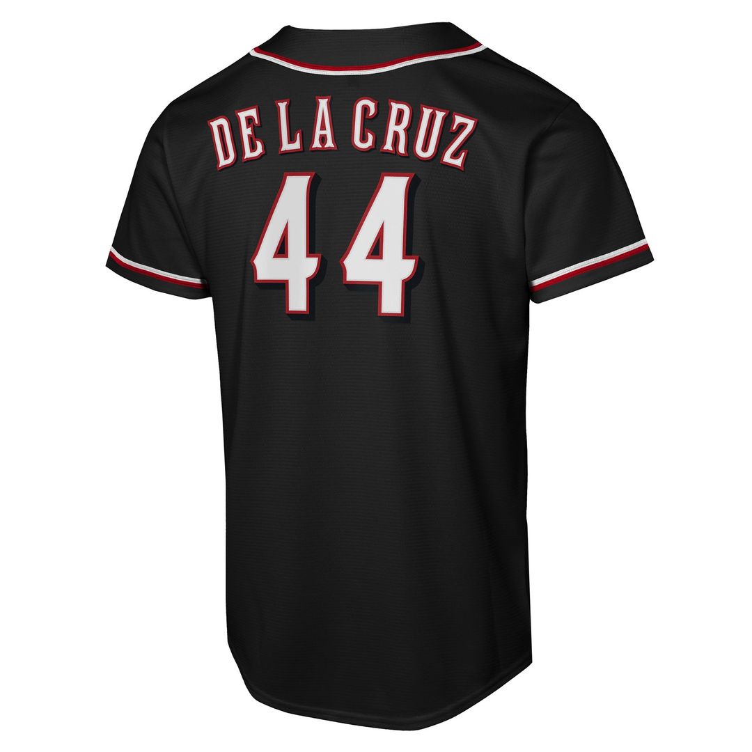 Cincinnati Reds Elly De La Cruz Nike Youth Fashion Replica Player Jersey - Black MLB Team Jersey Baseball Fan Apparel