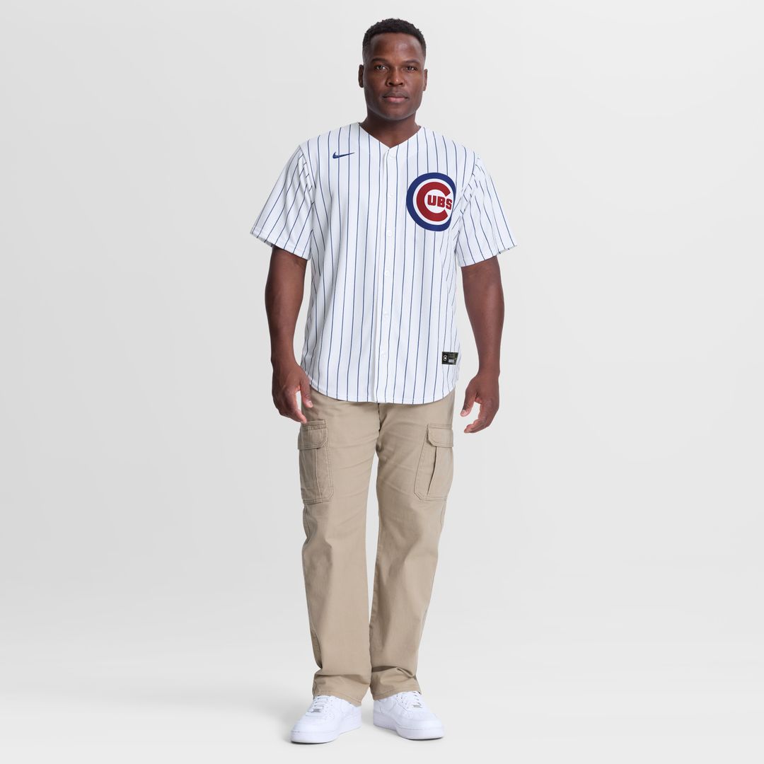 Chicago Cubs Pete Crow - Armstrong Nike Home Replica Jersey - White MLB Team Jersey Baseball Fan Apparel