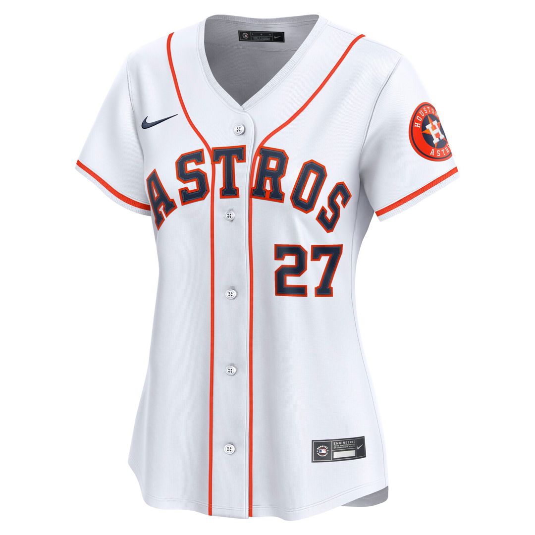 Houston Astros Jose Altuve Nike Women's Home Limited Player Jersey - White MLB Team Jersey Baseball Fan Apparel