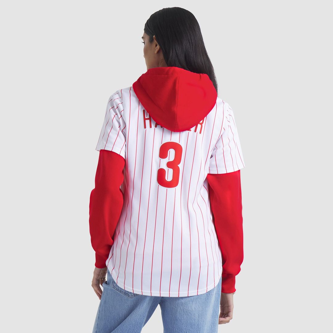 Philadelphia Phillies Bryce Harper Nike Women's Home Limited Player Jersey - White MLB Team Jersey Baseball Fan Apparel