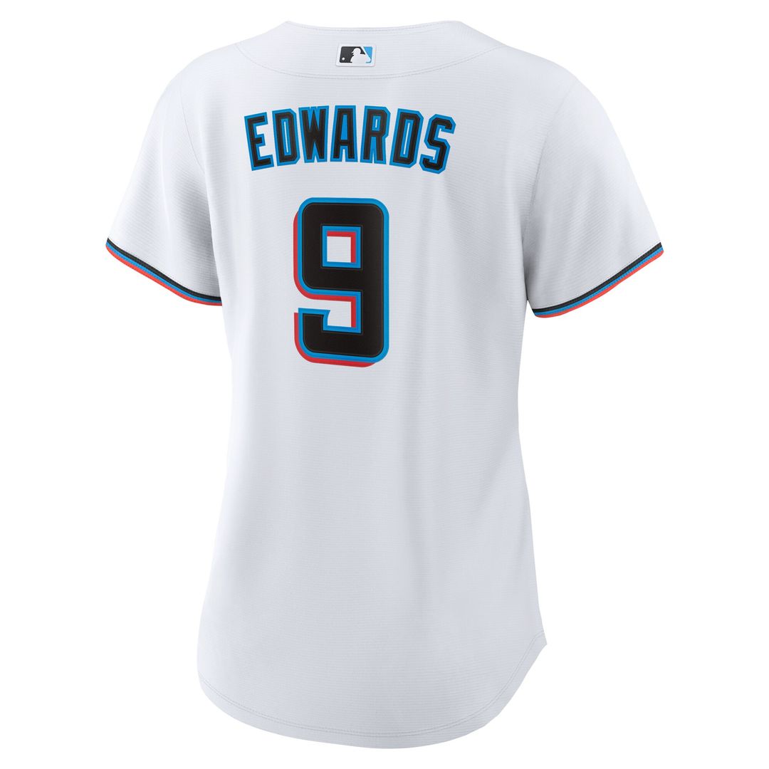 Miami Marlins Xavier Edwards Nike Women's Home Replica Jersey - White MLB Team Jersey Baseball Fan Apparel