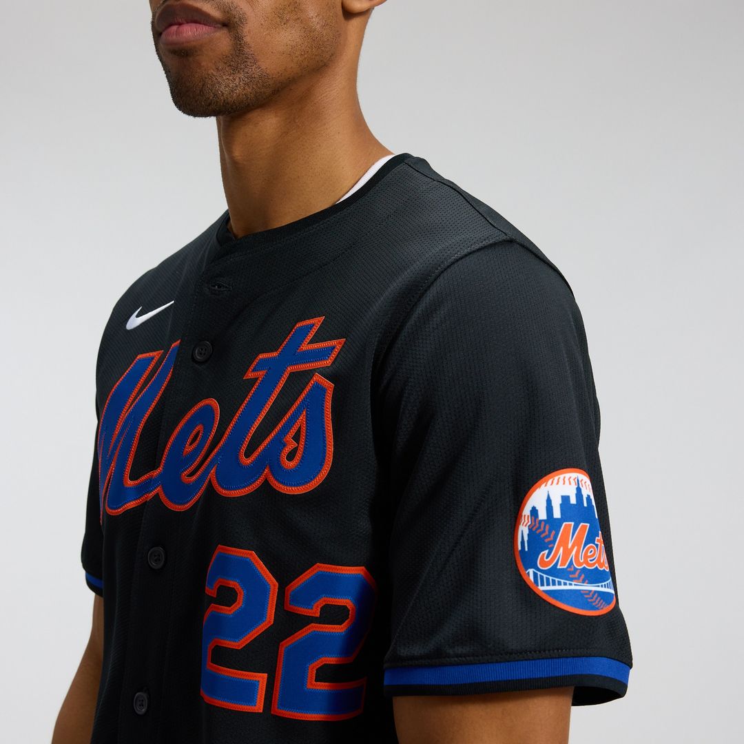 New York Mets Juan Soto Nike Alternate Limited Player Jersey - Black MLB Team Jersey Baseball Fan Apparel