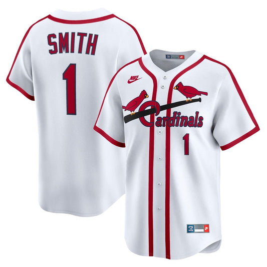 St. Louis Cardinals Ozzie Smith Nike Throwback Cooperstown Limited Jersey - White MLB Team Jersey Baseball Fan Apparel