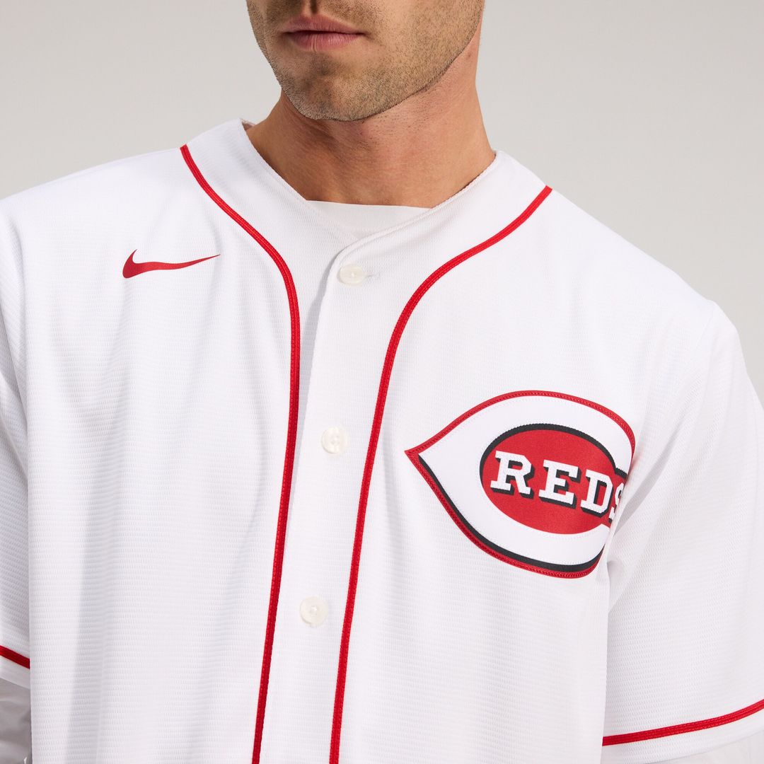 Cincinnati Reds Nike Home Replica Team Jersey - White MLB Team Jersey Baseball Fan Apparel