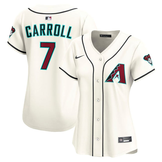 Arizona Diamondbacks Corbin Carroll Nike Women's Home Limited Player Jersey - Cream MLB Team Jersey Baseball Fan Apparel