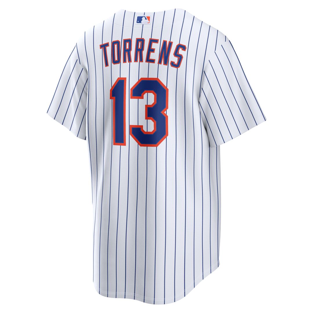 New York Mets Luis Torrens Nike Home Replica Jersey - White MLB Team Jersey Baseball Fan Apparel