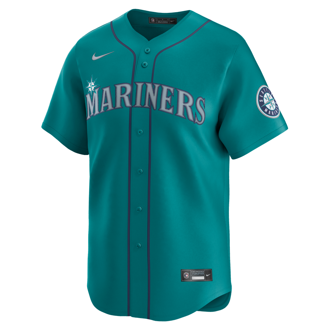 Seattle Mariners Cal Raleigh Nike Home Limited Player Jersey - White MLB Team Jersey Baseball Fan Apparel