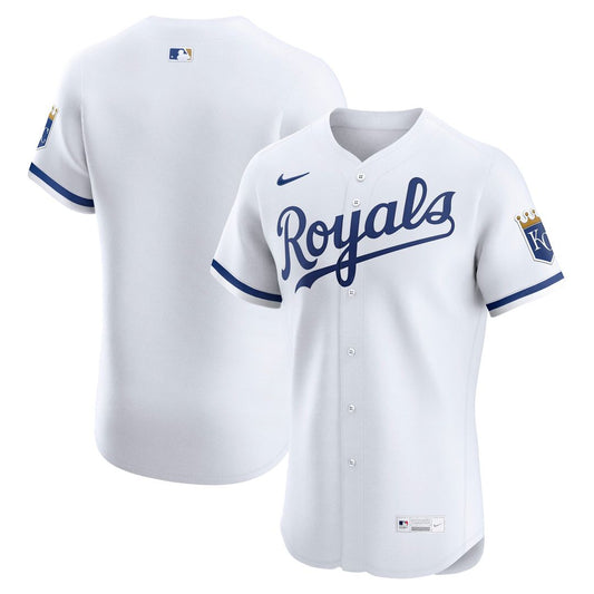 Kansas City Royals Nike Home Elite Jersey - White MLB Team Jersey Baseball Fan Apparel