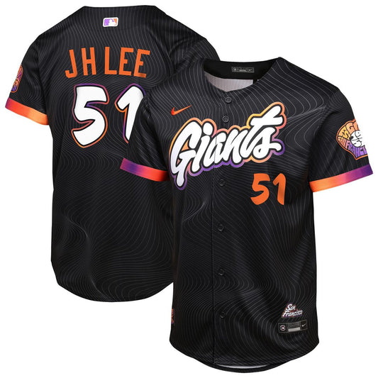 San Francisco Giants Jung Hoo Lee Nike Youth 2025 City Connect Limited Player Jersey - Anthracite MLB Team Jersey Baseball Fan Apparel