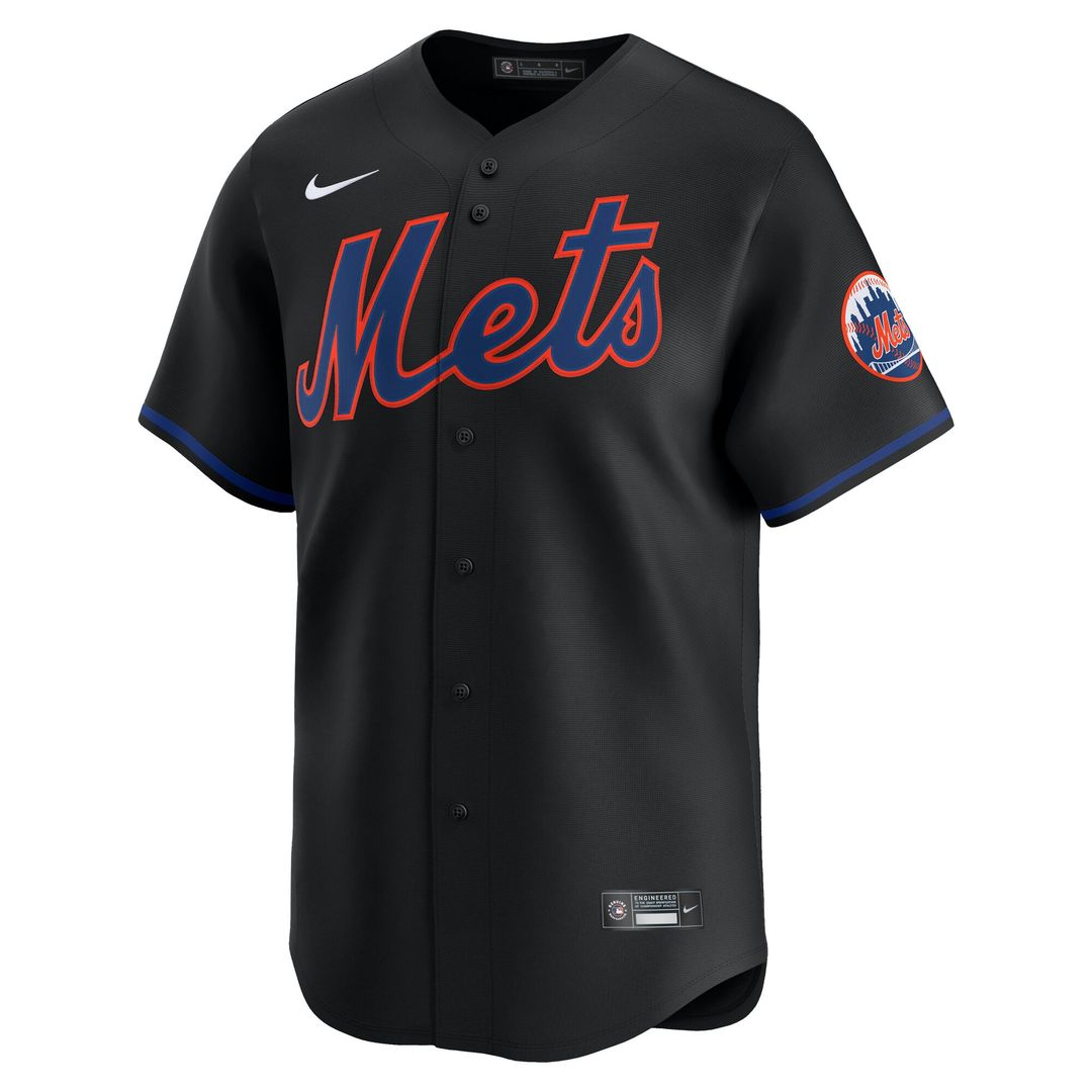 New York Mets Nike Alternate Limited Jersey - Black MLB Team Jersey Baseball Fan Apparel